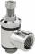 Drosel metalic bidirectional cu filet ext./int. M5