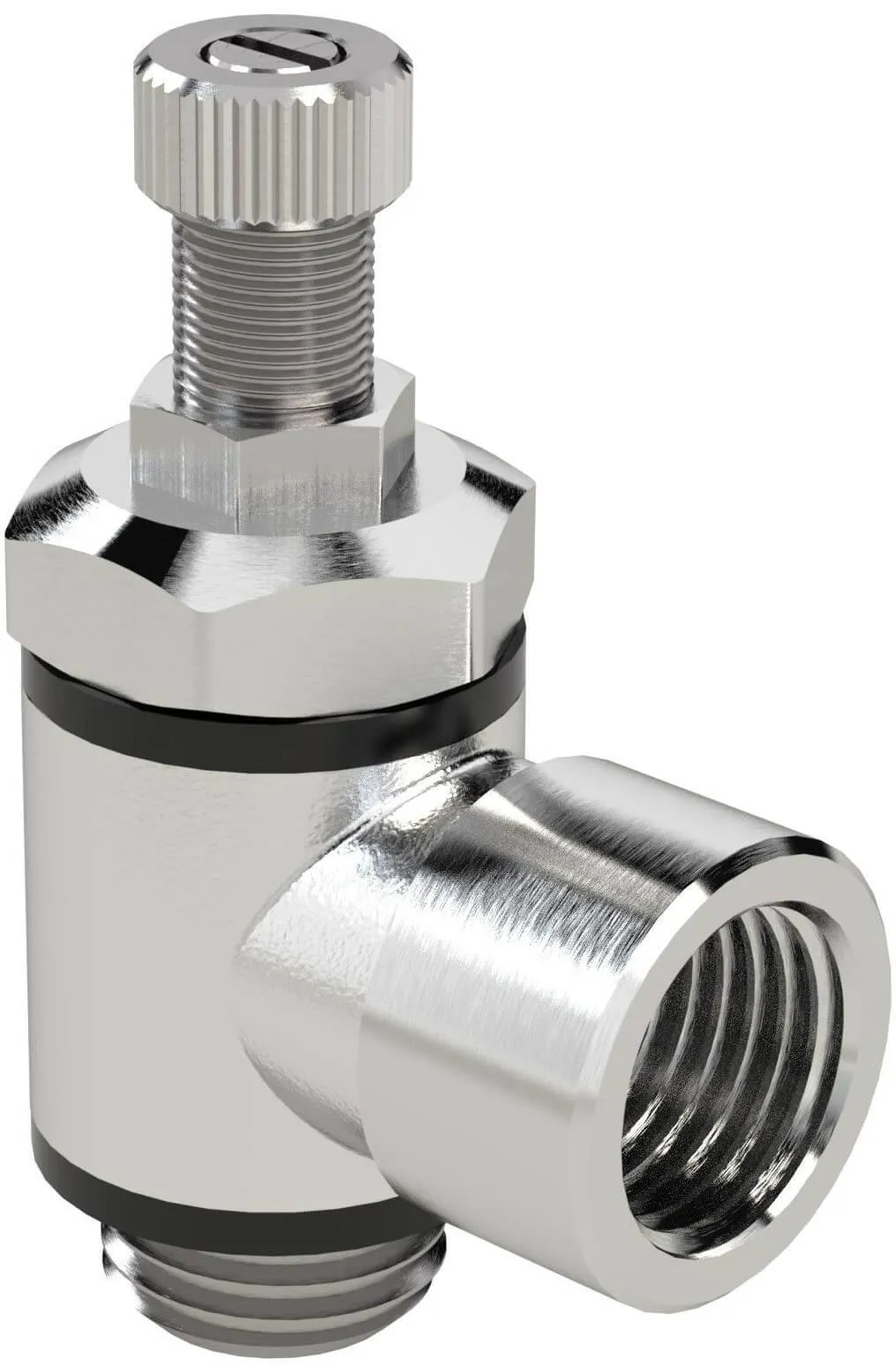 Drosel metalic bidirectional cu filet exterior / interior cilindric