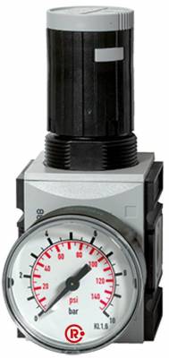 Regulator presiune de precizie cu manometru, G 3/8&QUOT;, 0,1 - 2 bar, 4500 l/min, seria Future