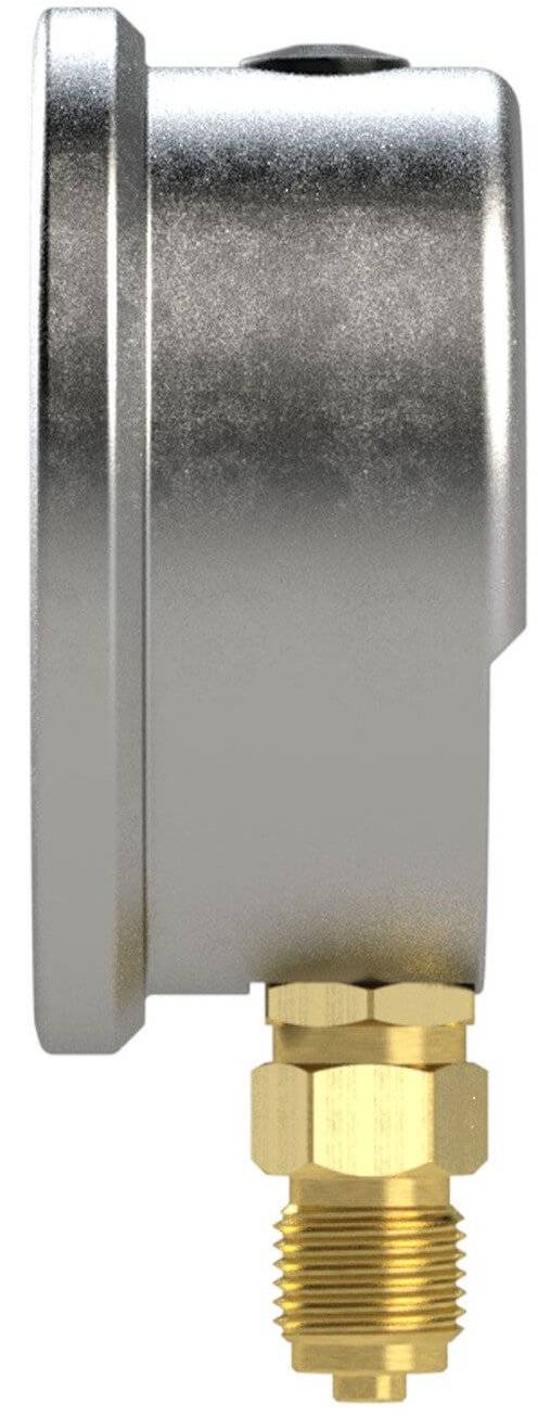 Manometru cu glicerina, inox / alama, 0 - 160 bar/ 0 - 2300 psi, G 1/4&QUOT; radial, Ø63