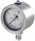 Manometru Inox - cu glicerina, atac radial - versiunea de siguranta cu perete deflector solid