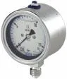 Manometru Inox - cu glicerina, atac radial - versiunea de siguranta cu perete deflector solid