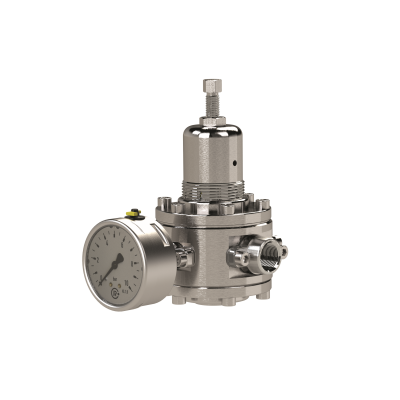 Regulator presiune din Inox, nereversibil, G 1/2, 2800 l/min, 0,5-8 bar, max. 50 bar