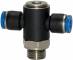 Ramificator T push-in cu filet cilindric exterior si O-ring, seria standard
