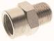 Reductie cu filet exterior R 3/8&QUOT; - interior Rp 3/8&QUOT;, PN 75, alama nichelata