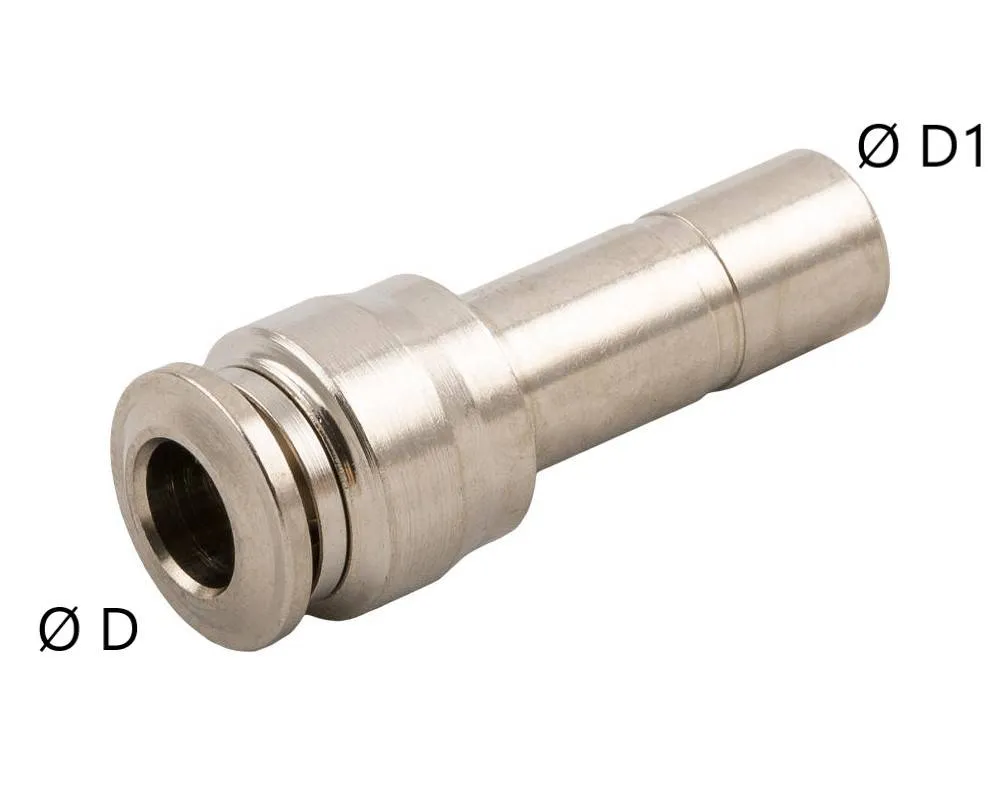 Reductii metalice cu conector push-in si stut push-in