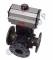 Robinet 3/2 actionat pneumatic, tip L, dubla actiune - otel