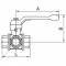 Robinet 3/2 manual, tip T, Rp 1/2&QUOT;, seria RBEC