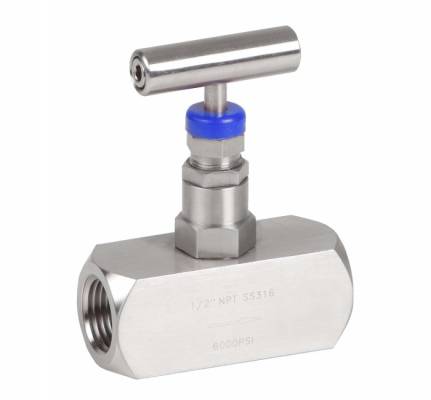Robinet cu ac, din inox, filete 1 NPT, 6000 psi