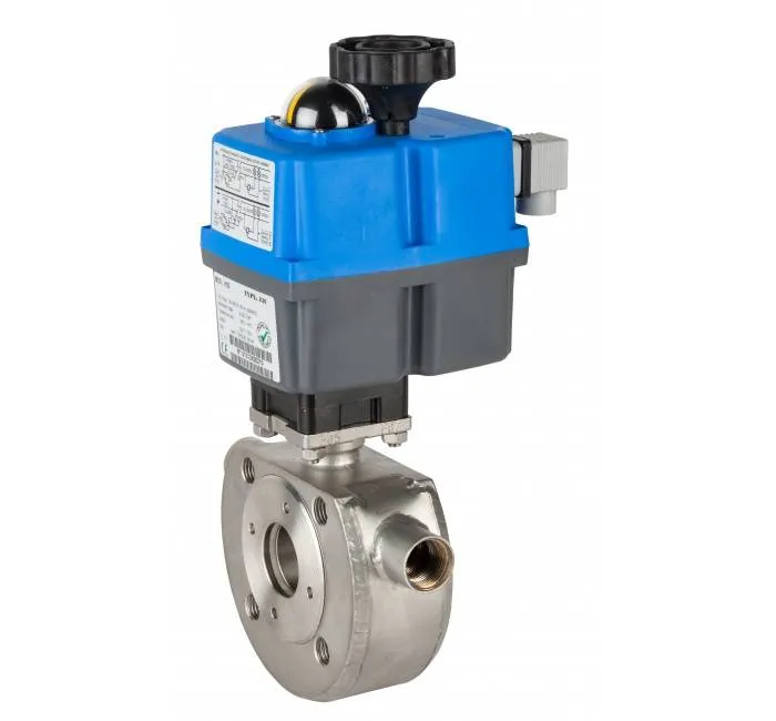 Robinet cu bila, camera incalzire si actuator electric