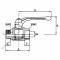Robinet cu bila pentru conditii grele tip LKH, control manual si filet G/R 3/8 interior-exterior, PN 80