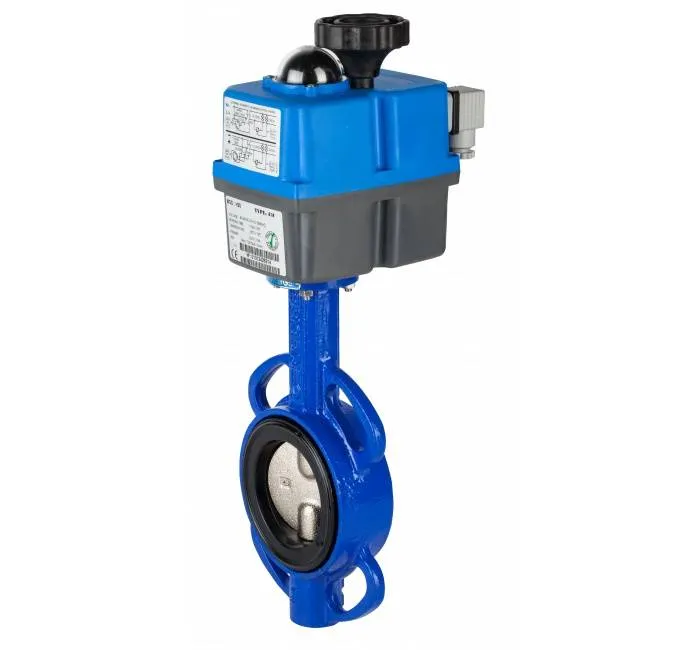 Robinet fluture, tip wafer, flanse ANSI 150 si PN10/16, act. electric