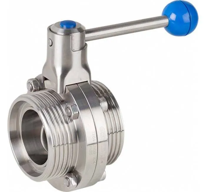 Robinet fluture, filete exterioare