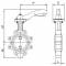 Robinet fluture tip Lug, scaun EPDM, flanse PN 10/16, 3&QUOT; (DN80)