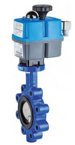 Robinet fluture, tip lug, flanse, actuator electric