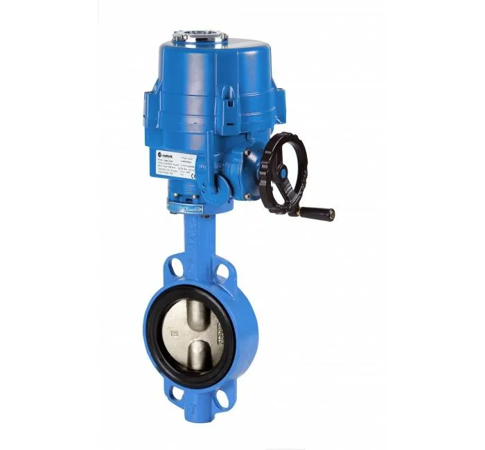 Robinet fluture, tip wafer, flanse ANSI 150 si PN10/16, act. electric
