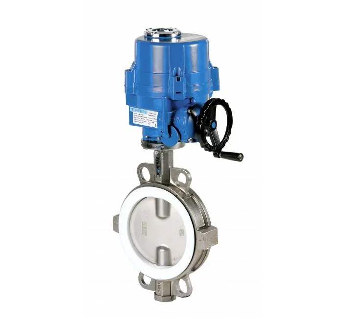 Robinet fluture, tip wafer, flanse ANSI 150 si PN10/16, act. electric