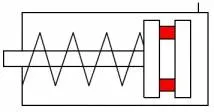 Micro cilindru simpla actiune magnetic - arc frontal