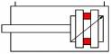 Cilindru standard dubla actiune magnetic cu amortizare, Ø32-125