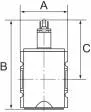 Robinet electric 3/2 cu bobina 24V DC, 2.5 W, intrare / iesire G 3/8&QUOT;, exhaustare G 1/2&QUOT;, seria Future