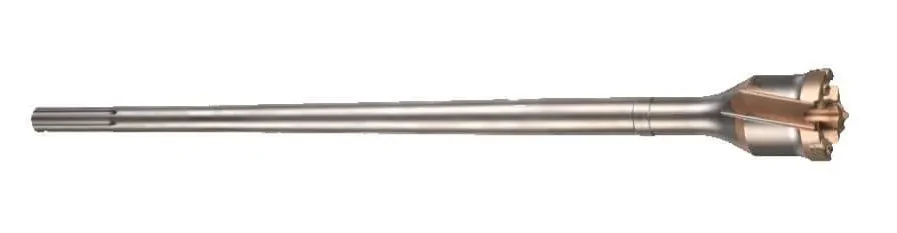 Burghie de strapungere TCT SDS MAX - Design dintr-o bucata