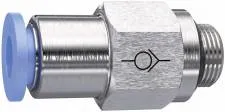 Supapa de sens push-in cu filet exterior etansat cu O-ring , sens filet - furtun
