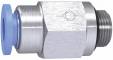Supapa de sens push-in 6 mm cu filet exterior G 1/4 etansat cu O-ring , sens furtun - filet