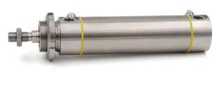 Cilindri rotunzi din INOX, dubla actiune, magnetic, cu amortizare si capat filetat
