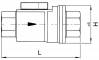 Ventil retinere actionare pneumatica NO, simpla actiune, NBR, RP 1/2&QUOT;