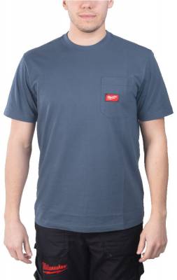 Tricou lucru - marimea XXL - albastru