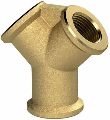 Conector Y cu 3 filete interioare G 3/8&QUOT;, alama