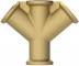 Ramificator cu 4 filete interioare G 3/8&QUOT;, alama