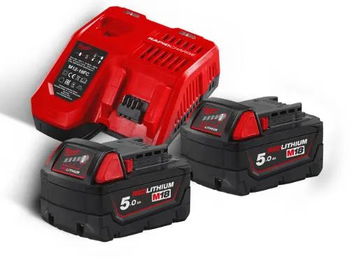 Set acumulatori M18 5.0 Ah, 2 acumulatoare- M18 NRG