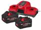 Set de acumulatori si incarcator M18 FORGE 8.0 Ah -  Milwaukee M18 FORGENRG-802DBSC
