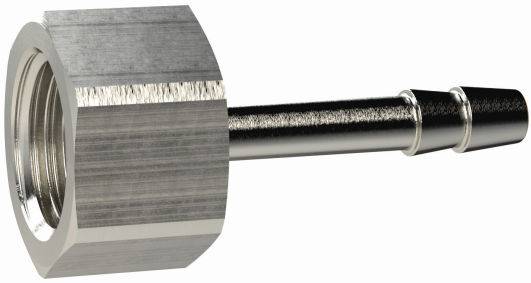 Adaptor furtun 6 mm cu filet interior G 1/8&QUOT;, alama nichelata