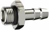 Adaptor furtun 7 mm cu filet exterior G 1/8&QUOT; etansat cu O-ring, alama nichelata