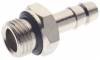 Adaptor furtun 14 mm cu filet exterior G 1/2&QUOT; etansat cu O-ring, alama nichelata