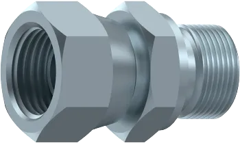 Adaptor hidraulic rotativ cu filet interior-exterior 60° BSP
