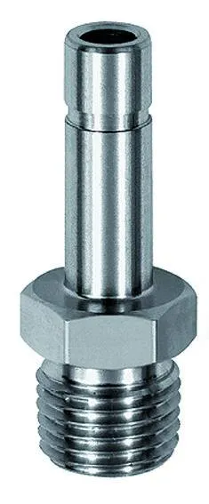Adaptor furtun push-in cu filet conic exterior, seria Inox