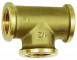 Conector T cu filete interioare G 1/4&QUOT;, PN 16, alama