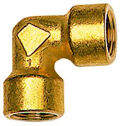 Cot 90° cu filete interioare G 1/2&QUOT;, PN 60, alama