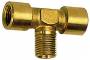Conector T cu 2 filete interioare G 1/4&QUOT; si 1 filet exterior R 1/4&QUOT;, alama