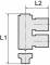 Distribuitor T push-in cu iesiri multiple, 6mm, POM/alama