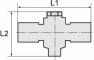 Ramificator T push-in cu filet cilindric exterior si O-ring, seria standard
