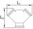 Conector Y cu 3 filete interioare G 3/8&QUOT;, alama
