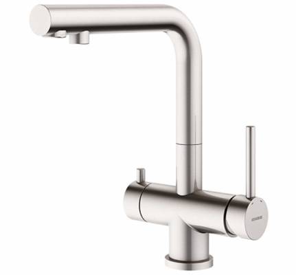 Baterie inox 3 cai cu mixare pentru chiuveta