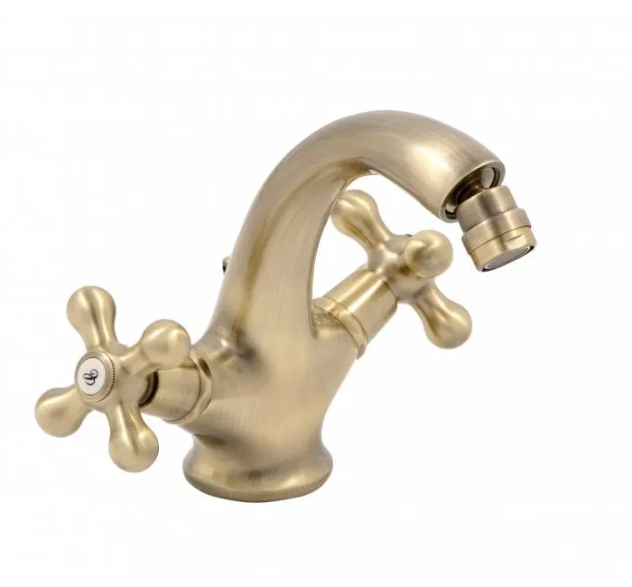 Baterie mixer pentru bideu placata cu bronz
