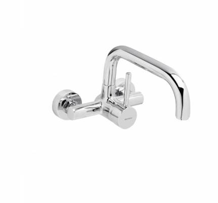 Baterie 15 cm cu mixare pentru bucatarie - montaj perete