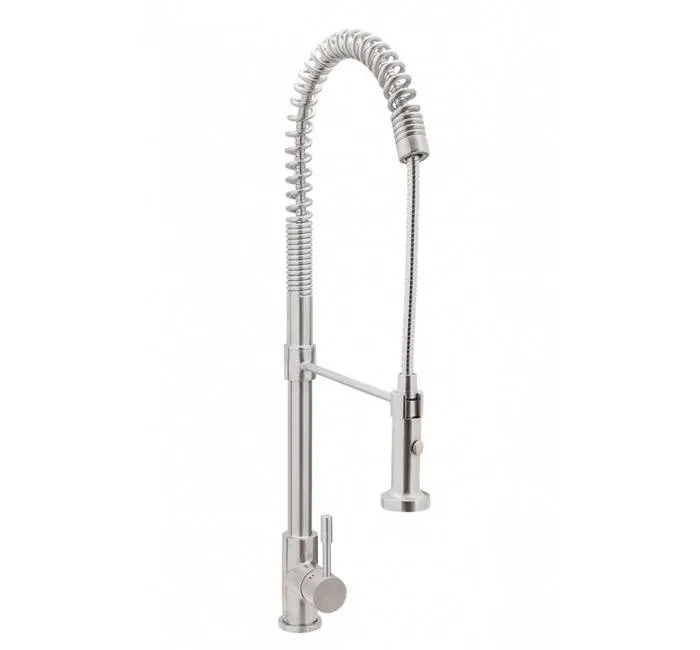 Baterie inox cu arc si dus extractibil