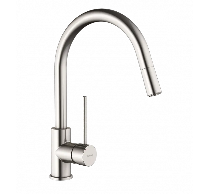 Baterie inox cu mixare si dus extractibil pentru bucatarie